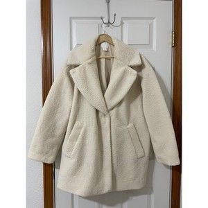 H&M Teddy Faux Fur Coat XL